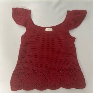Universal Thread Scarlet Crochet Top